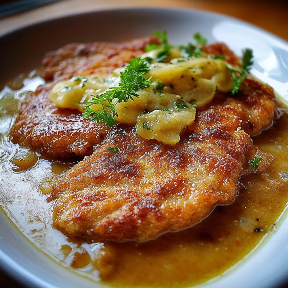 Herzhaftes Pfarrerschnitzel Rezept wie aus Omas Küche - Zutaten vorbereitet