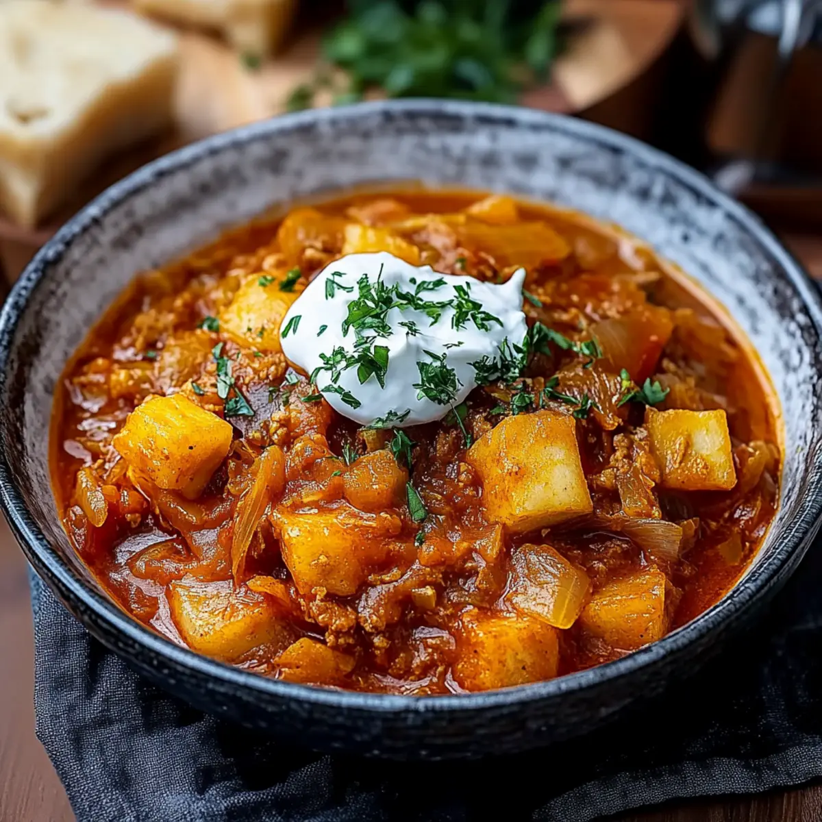 Szegediner Gulasch ganz – Bestes Rezept in 5 Schritten - Zutaten vorbereitet