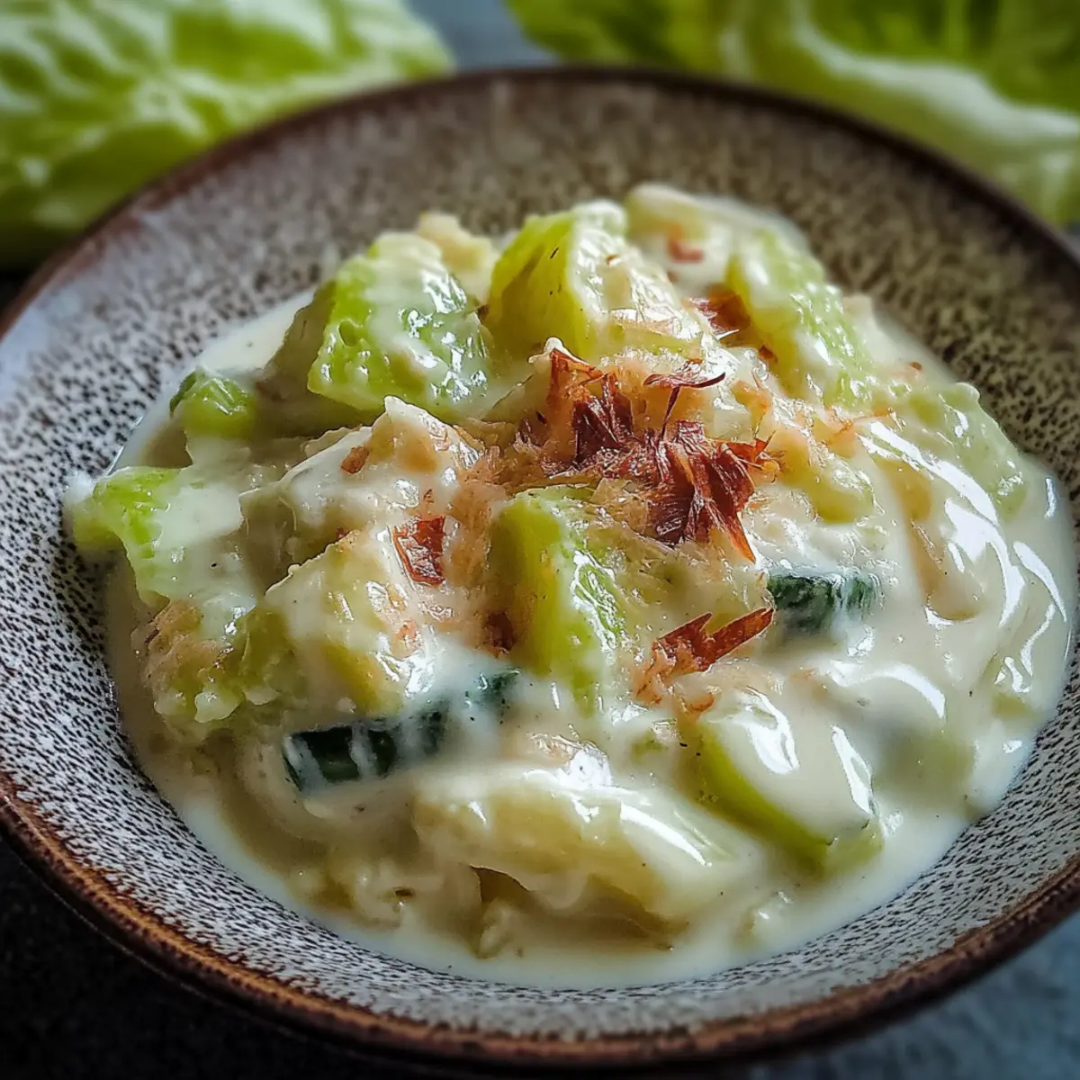 Einfacher Rahmwirsing mit Sahne | Köstliche Beilage - Zutaten vorbereitet