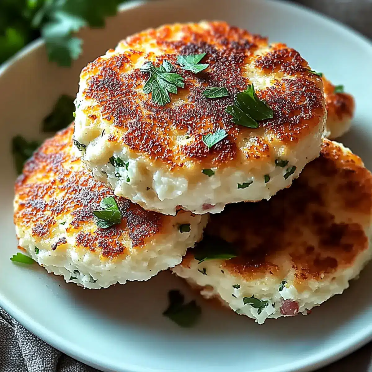 Hüttenkäse Protein Taler für jeden Anlass - Fertiges Gericht auf einem Teller