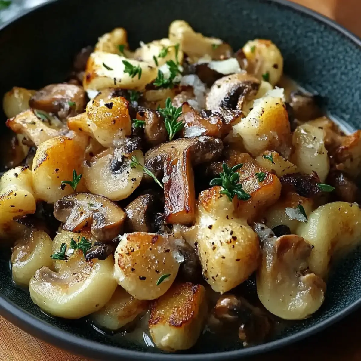 Blumenkohl-Champignons-Pfanne: Ein Unglaubliches Ultimatives Rezept - Nahaufnahme der leckeren Textur