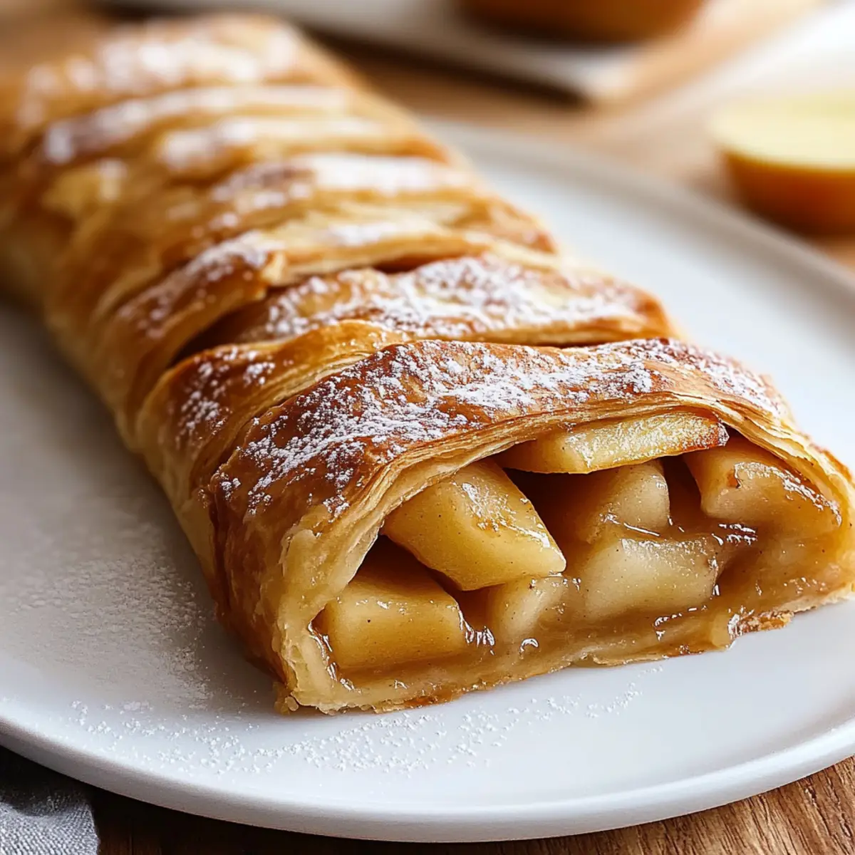 Apfelstrudel mit Blätterteig: Einfach und lecker