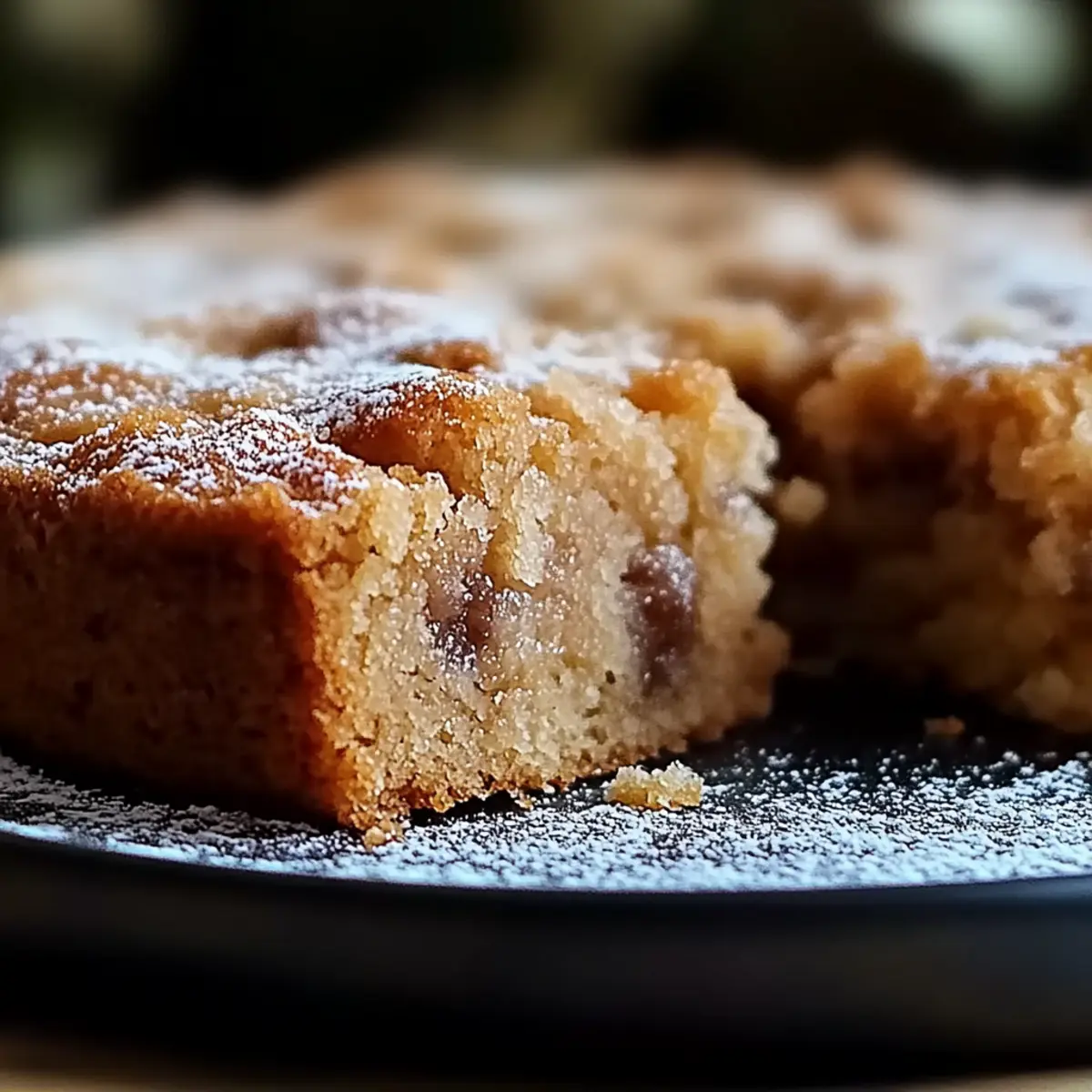 Joghurtkuchen ohne Mehl und Zucker - Fertiges Gericht auf einem Teller