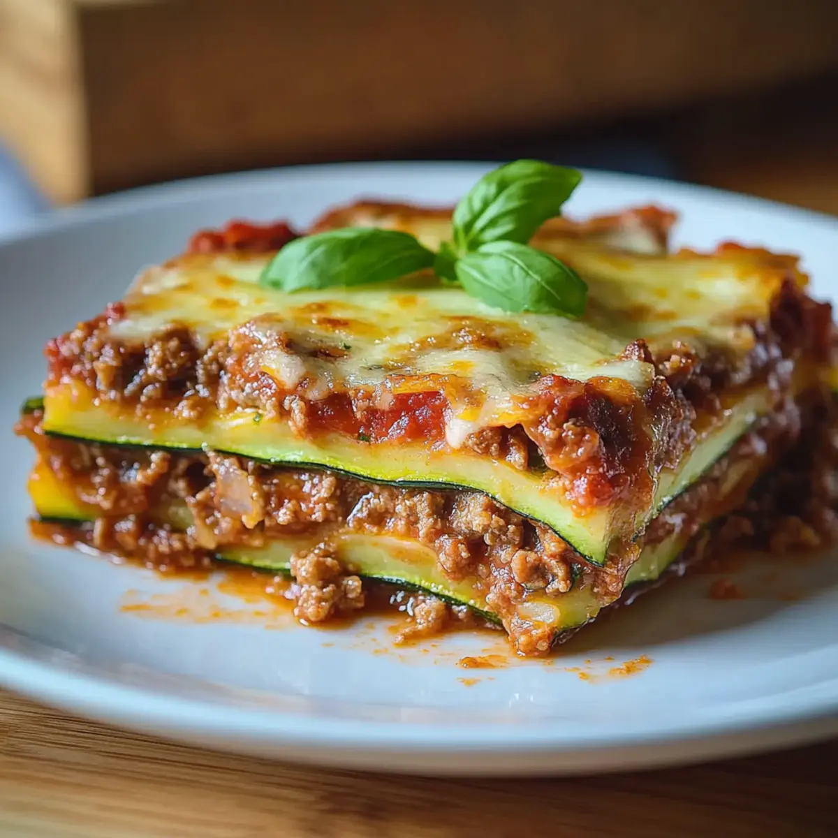 Low Carb Zucchini Lasagne - Zutaten vorbereitet