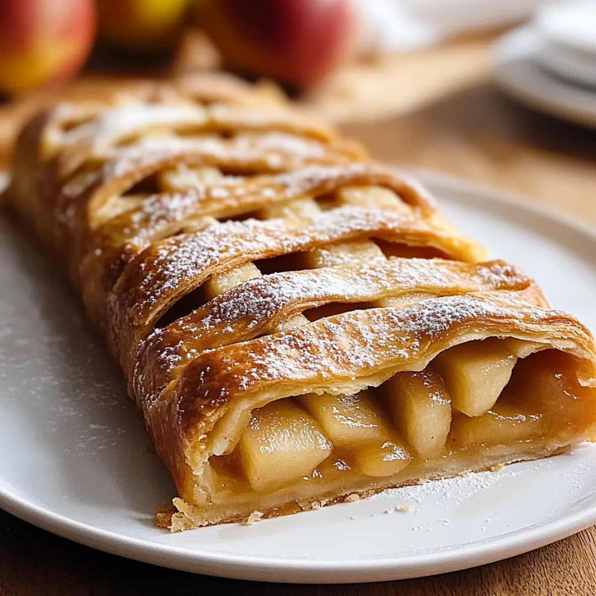 Apfelstrudel mit Blätterteig: Einfach und lecker - Zutaten vorbereitet