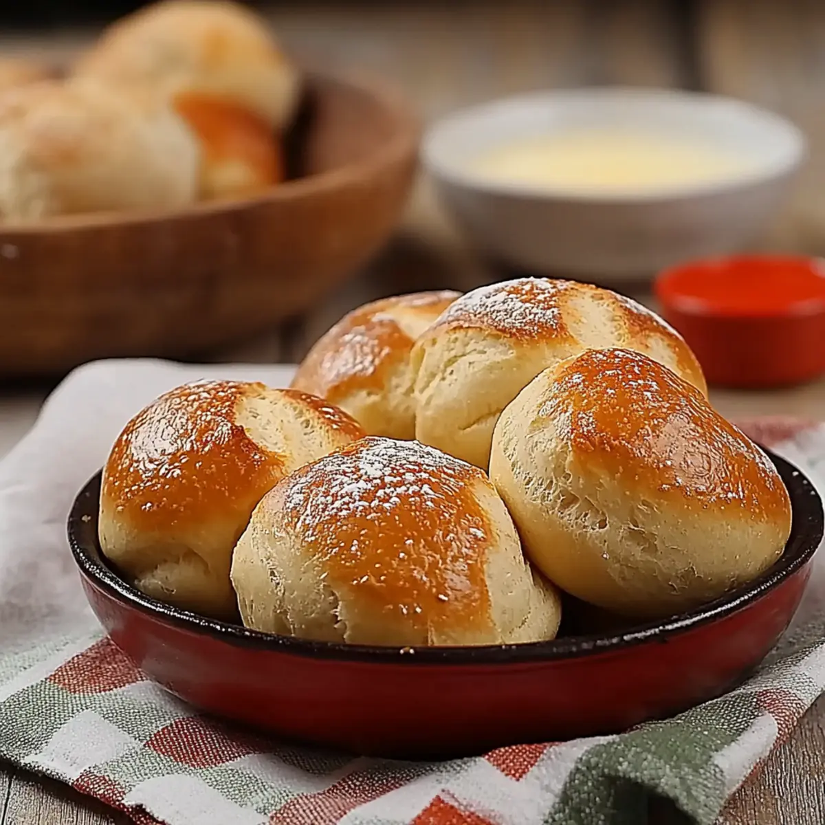 Dinkel Quark Brötchen - Nahaufnahme der leckeren Textur