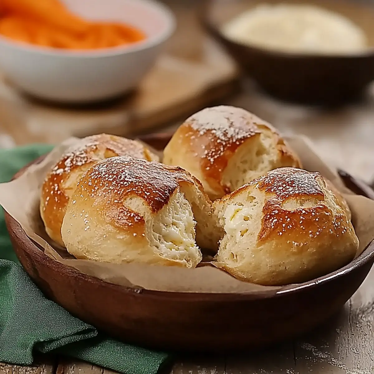 Dinkel Quark Brötchen - Zutaten vorbereitet
