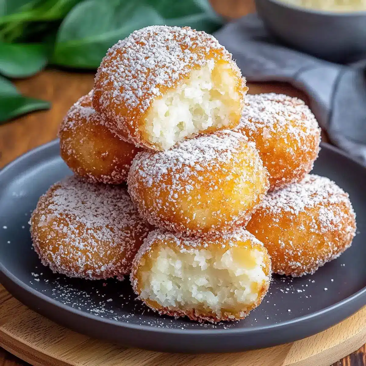 Quarkbällchen: 11 Min Glück im Airfryer? Unglaublich - Nahaufnahme der leckeren Textur