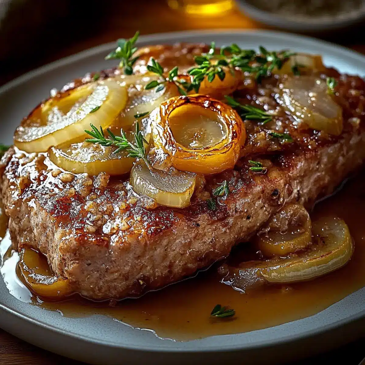 Zwiebelhackbraten - Zutaten vorbereitet