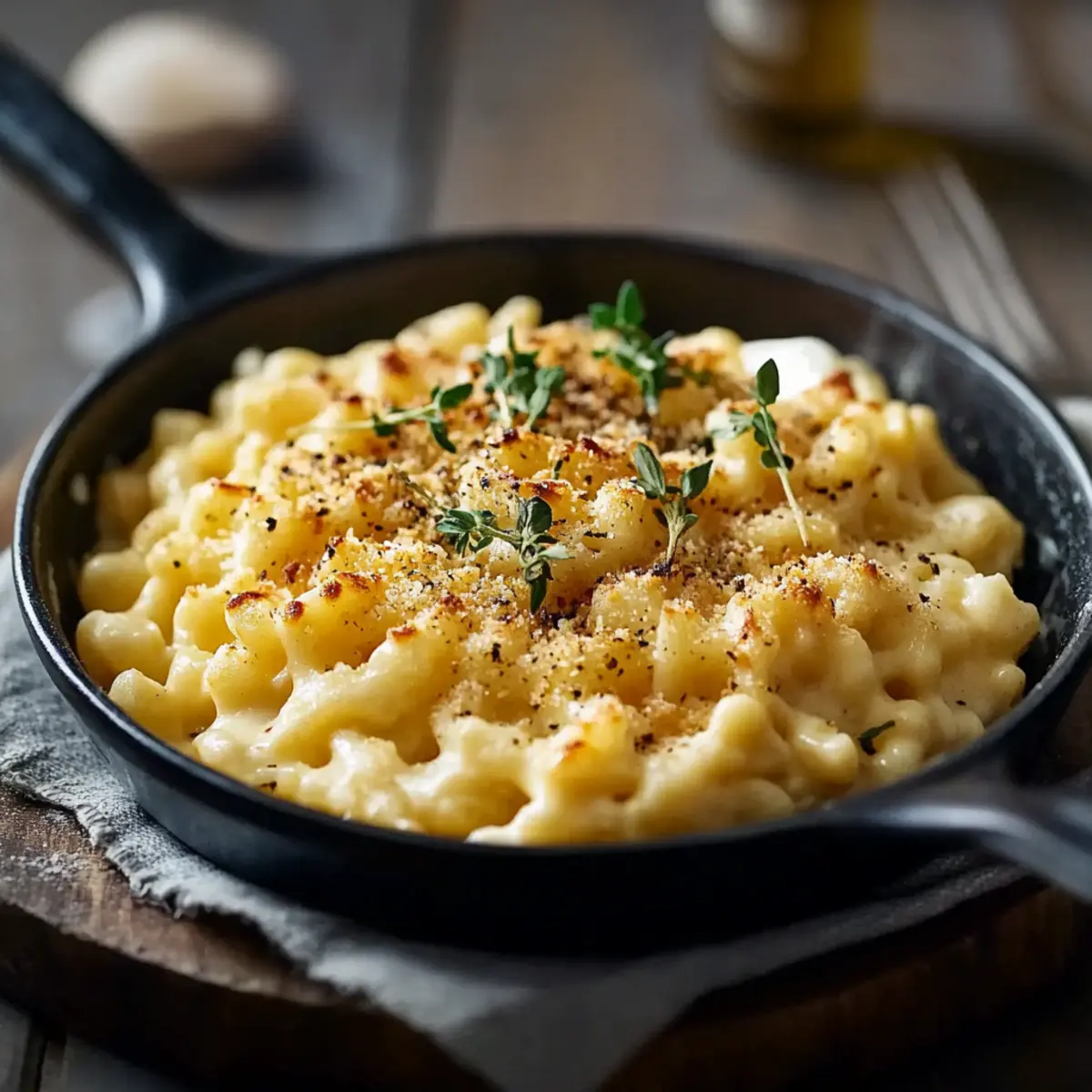 Schnelle Käsespätzle Pfanne – einfach & cremig - Fertiges Gericht auf einem Teller