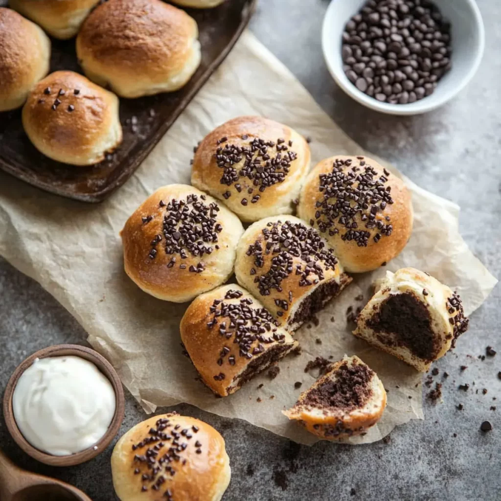 Protein-reiche 10-Minuten Schoko-Brötchen