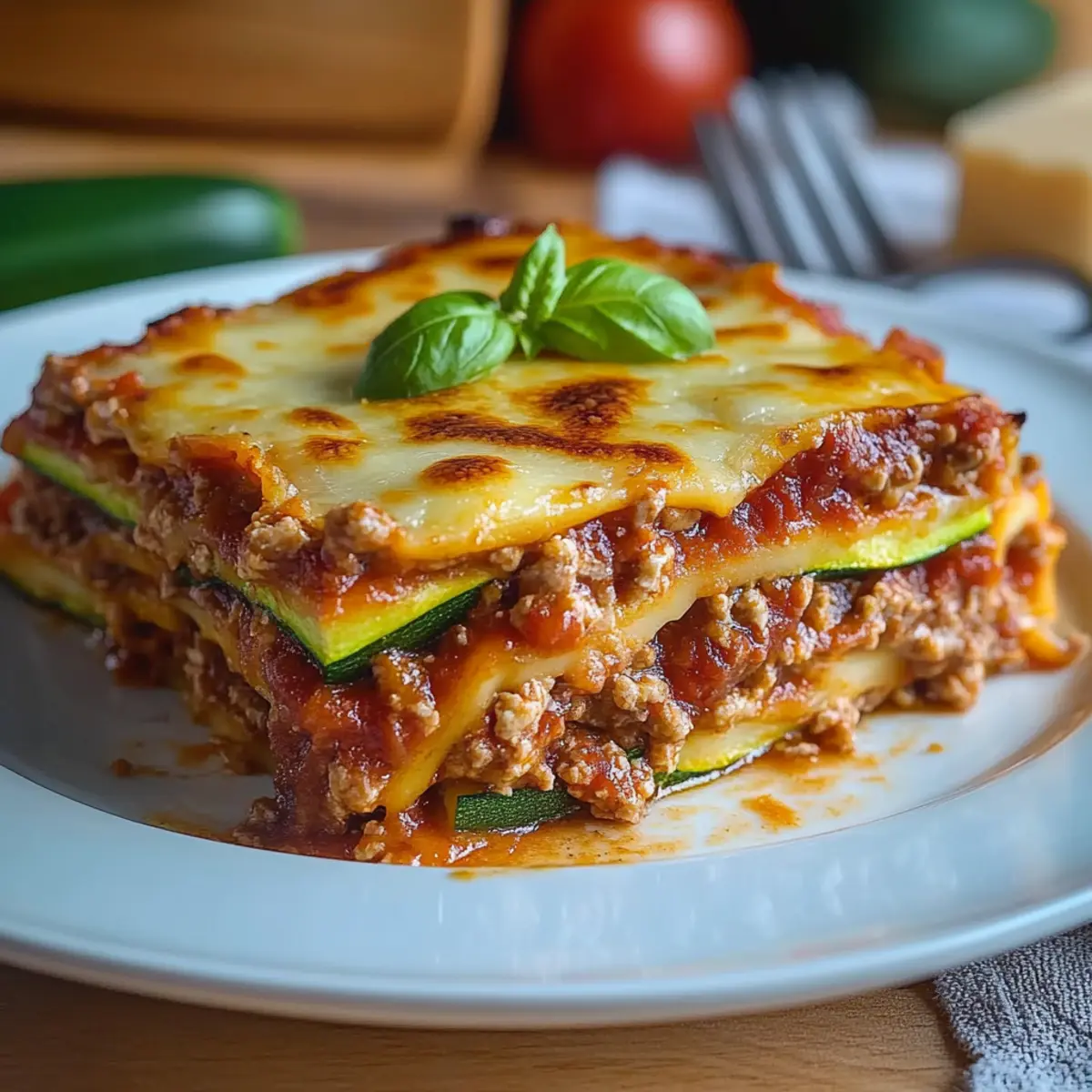 Low Carb Zucchini Lasagne