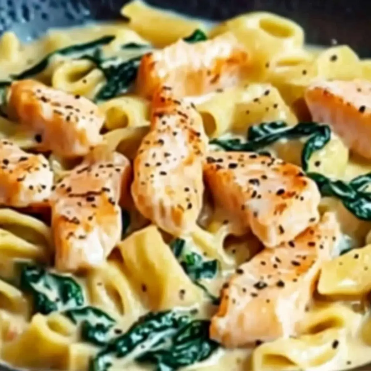 Cremige Nudeln mit Lachs & Spinat: Ein Unglaubliches Ultimatives Rezept - Zutaten vorbereitet