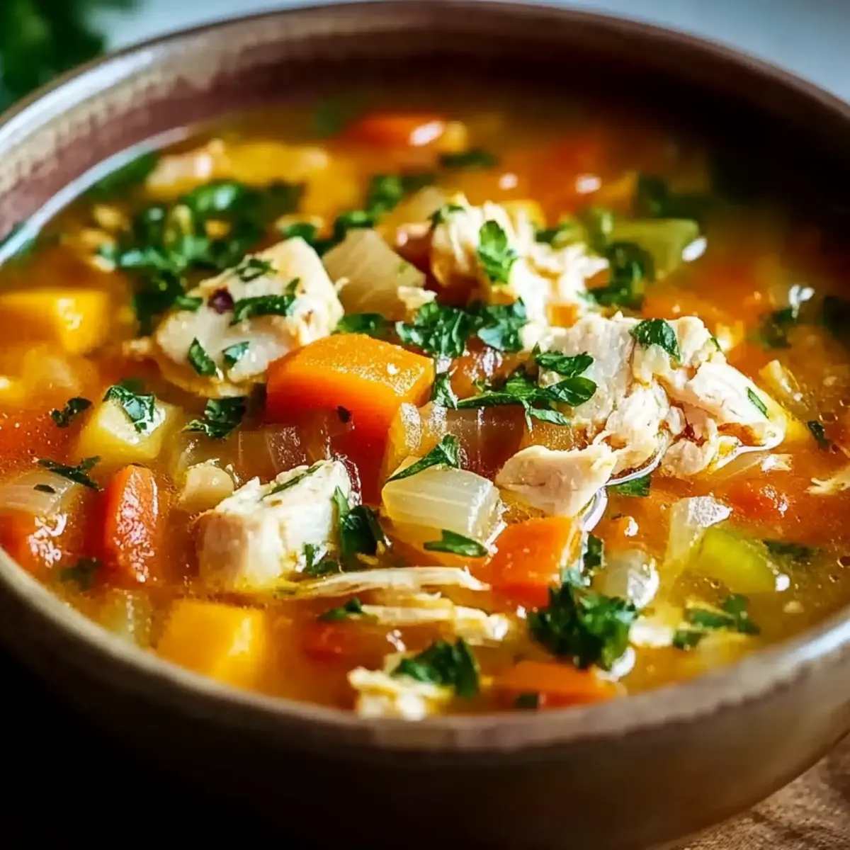 Sizilianische Hühnersuppe - Zutaten vorbereitet