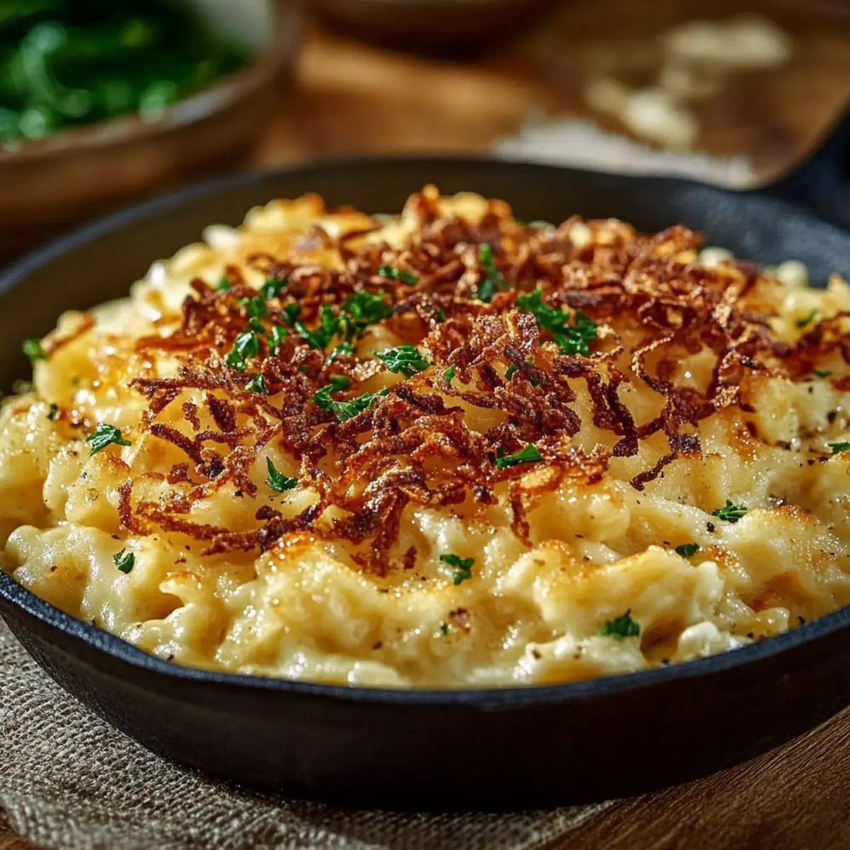 Käsespätzle (Endlich knusprige Zwiebeln ohne Verbrennen!) - Nahaufnahme der leckeren Textur