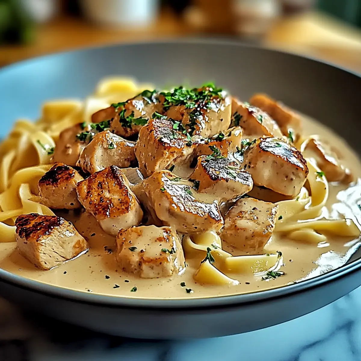 Cremiges Hühnchen Stroganoff – das perfekte Wohlfühlessen