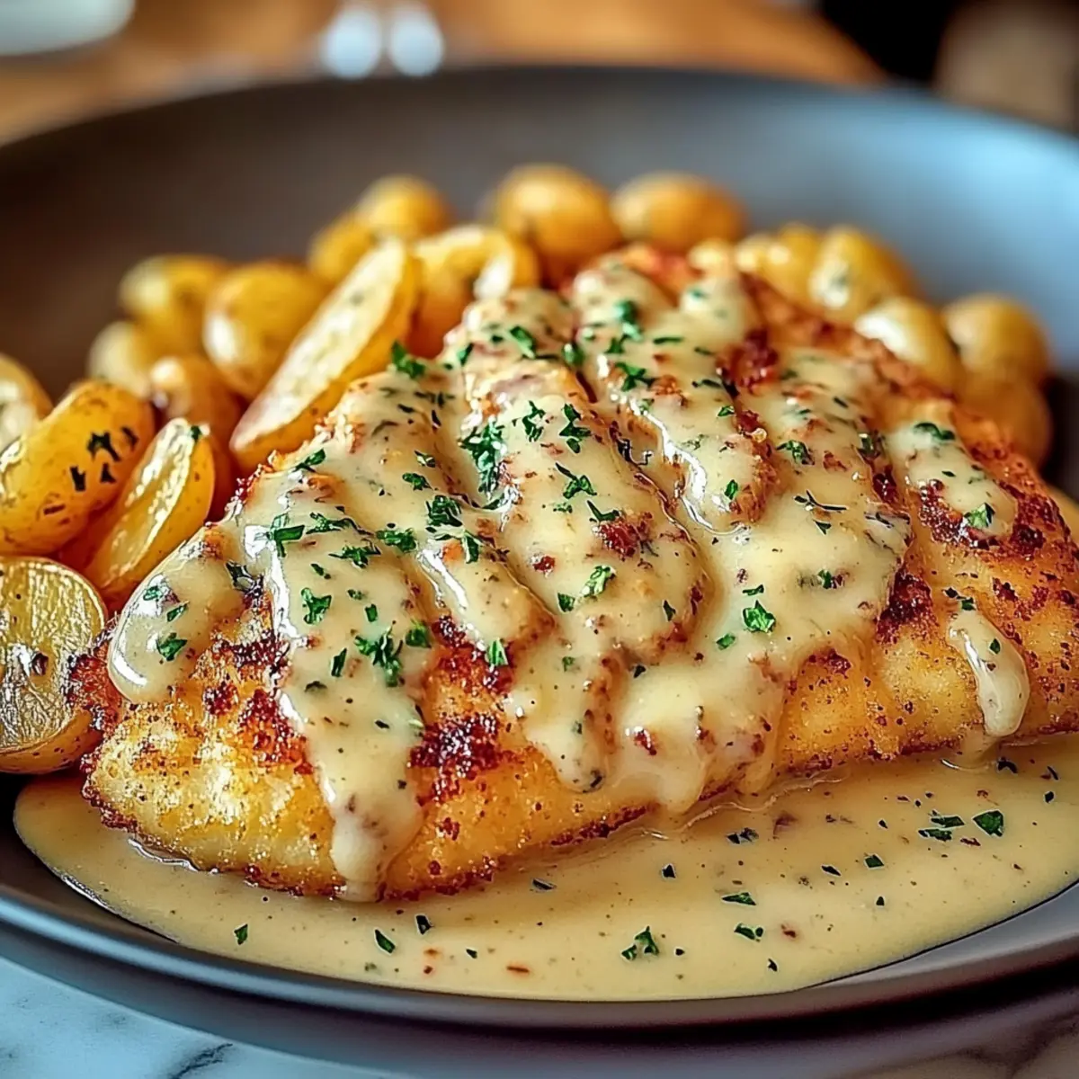 Cremiges Knoblauch-Parmesan Hähnchen – Zubereitung