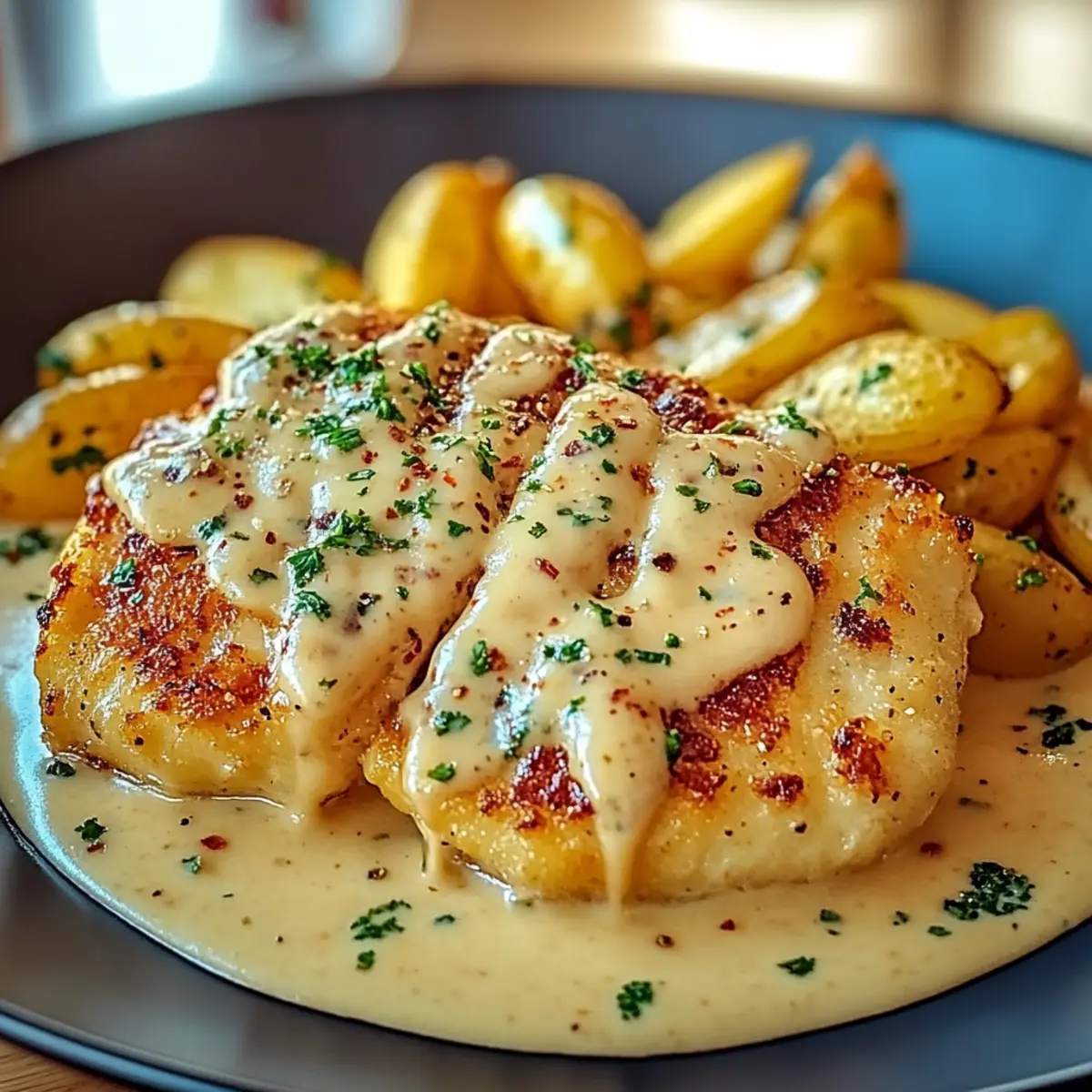 Cremiges Knoblauch-Parmesan Hähnchen – Schritt 3