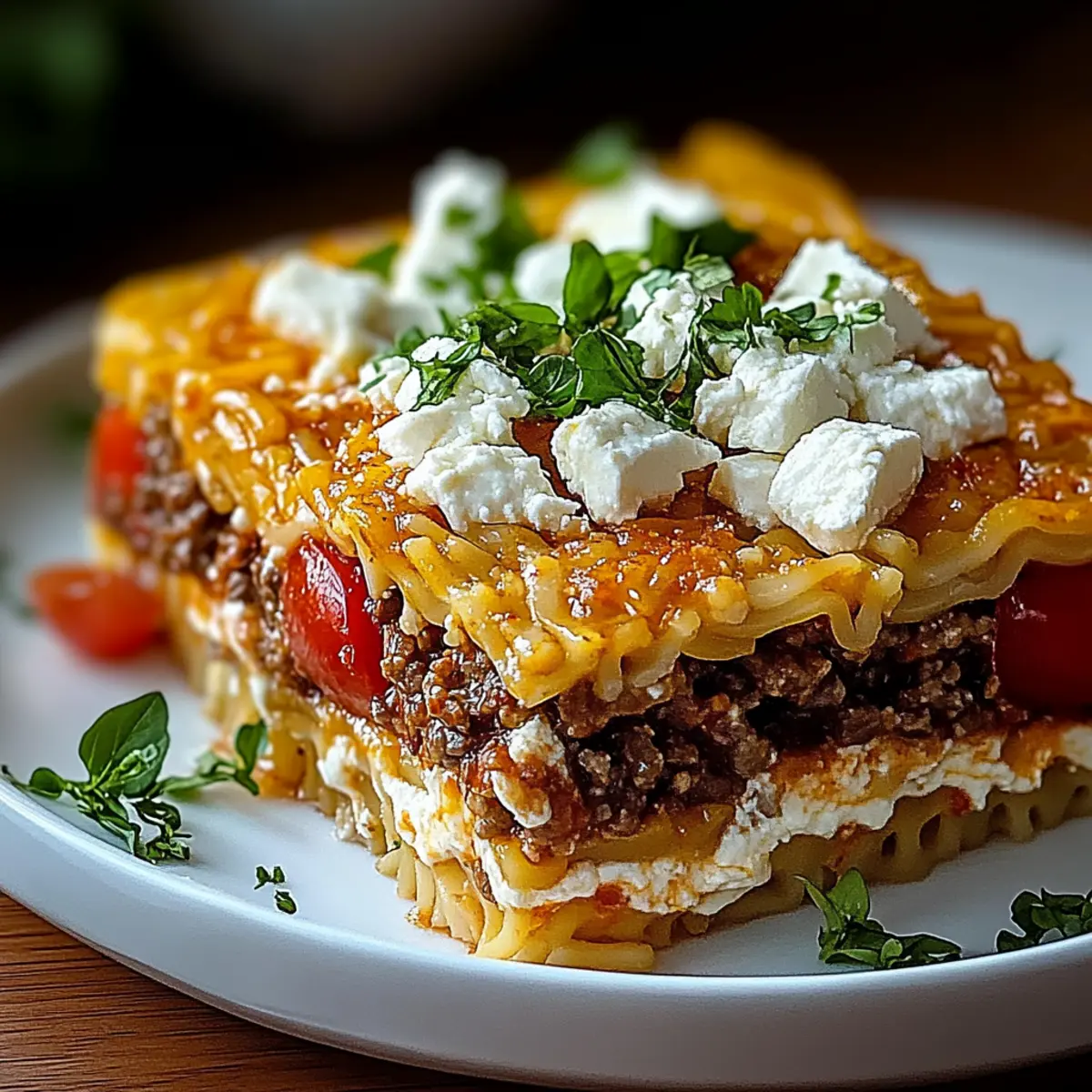 Das Original: Griechischer Kritharaki-Hackauflauf mit Feta