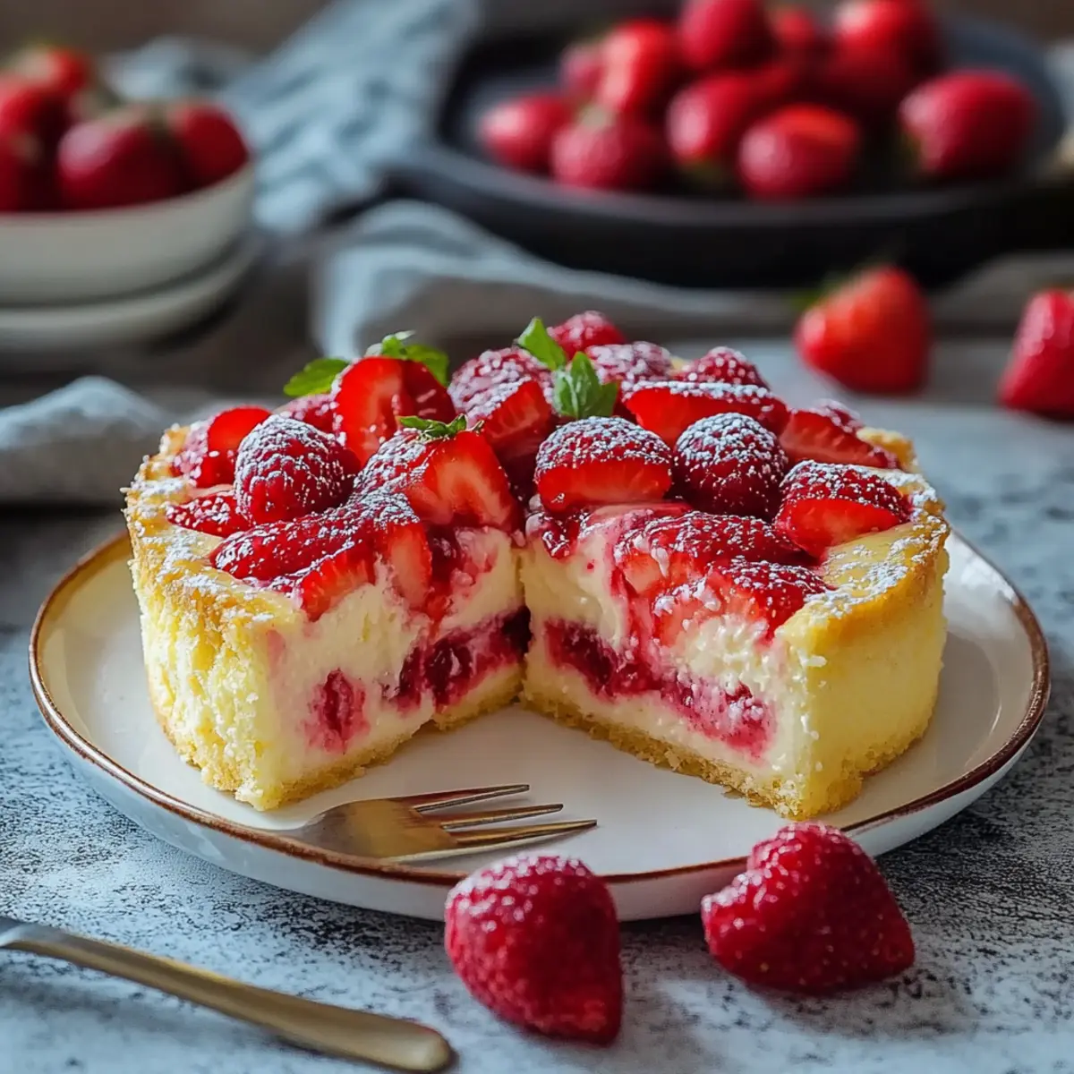 Erdbeer Schmandkuchen cremig – Zubereitung