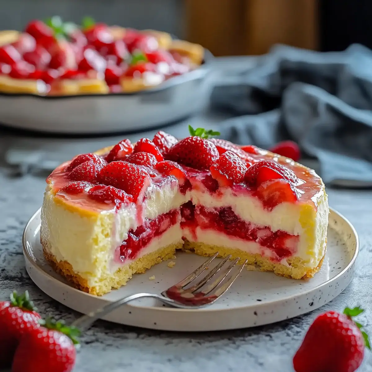 Erdbeer Schmandkuchen cremig – Schritt 3