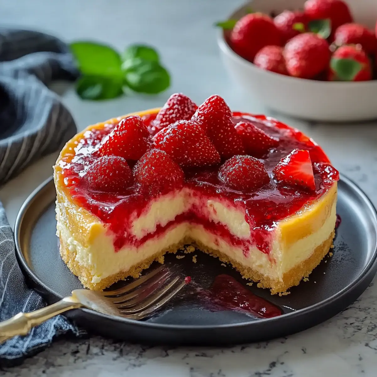 Erdbeer Schmandkuchen cremig – Endergebnis