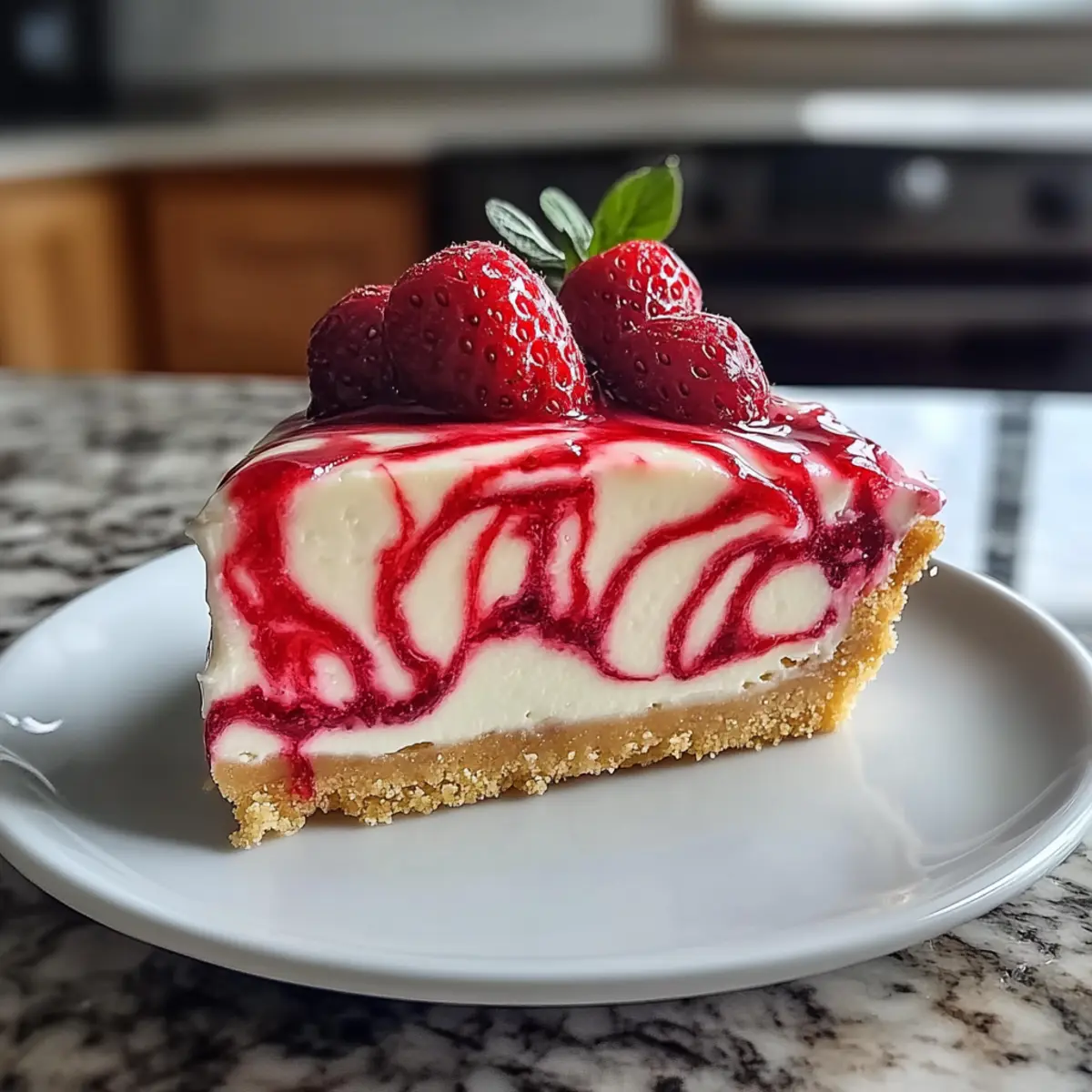 Erdbeerwirbel-Käsekuchen Rezept ganz einfach zaubern