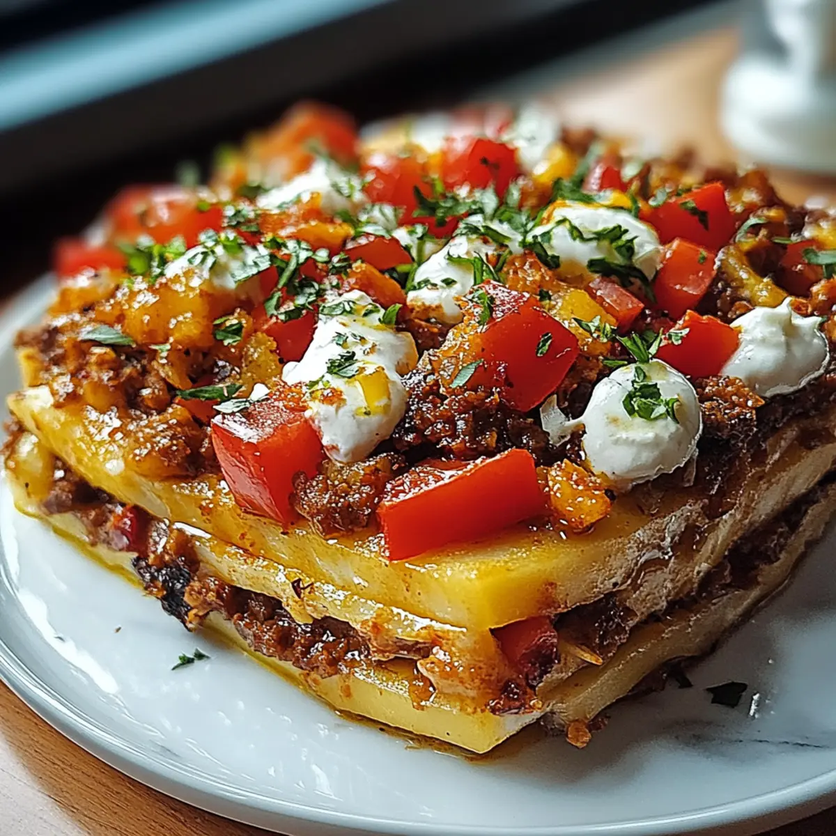 Gyrosauflauf mit Schafskäse – Schritt 3