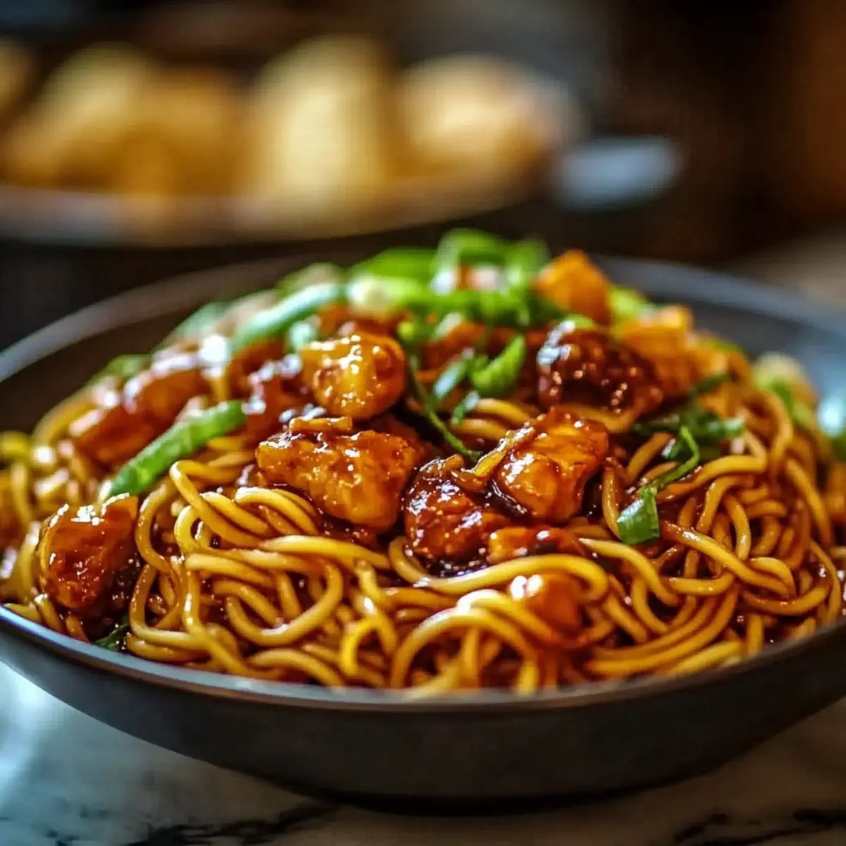 Hähnchen Teriyaki Nudeln – Zubereitung