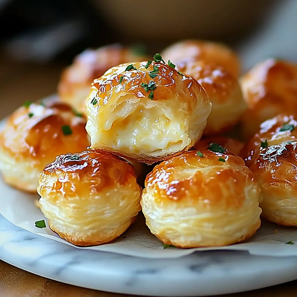 Käse Puff Snacks schnell – Zubereitung