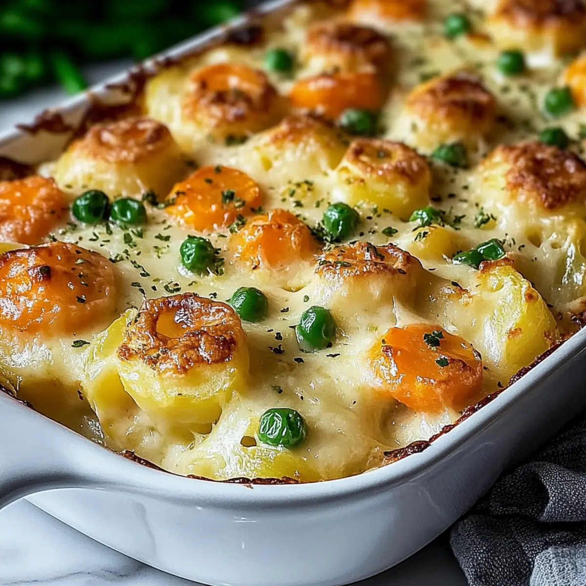 Kartoffelauflauf mit Gemüse – Zubereitung