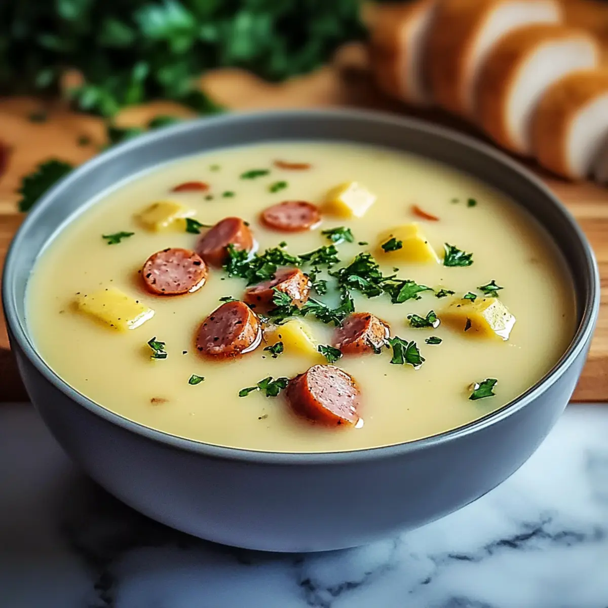 Kartoffelsuppe mit Würstchen – Endergebnis