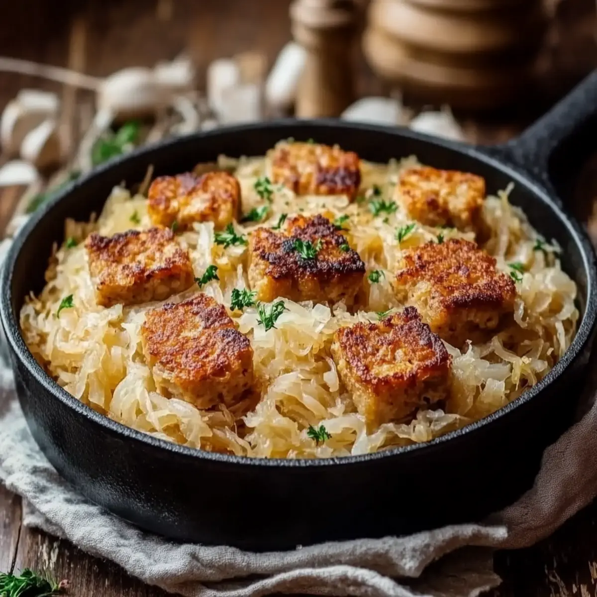 Kasslerpfanne mit Sauerkraut – Schritt 3