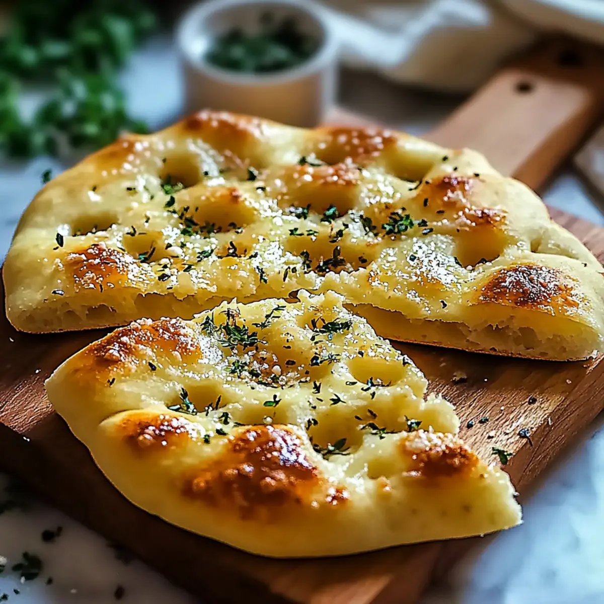 Knoblauch Parmesan Focaccia – Schritt 3
