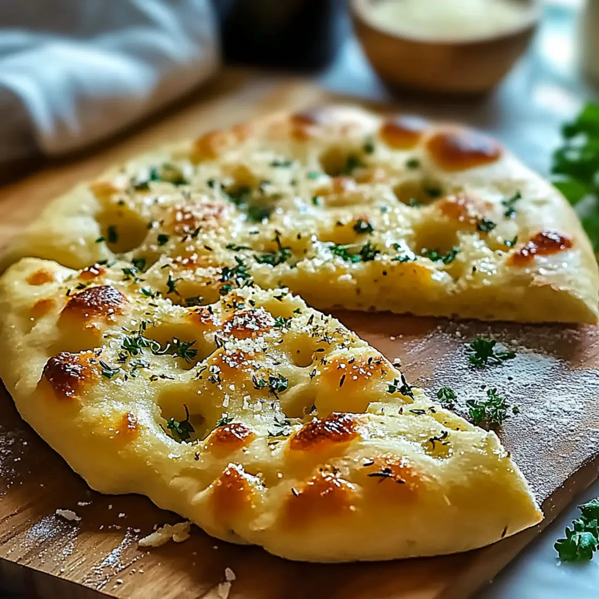 Knoblauch-Parmesan-Focaccia: Ein unwiderstehlicher Genuss!