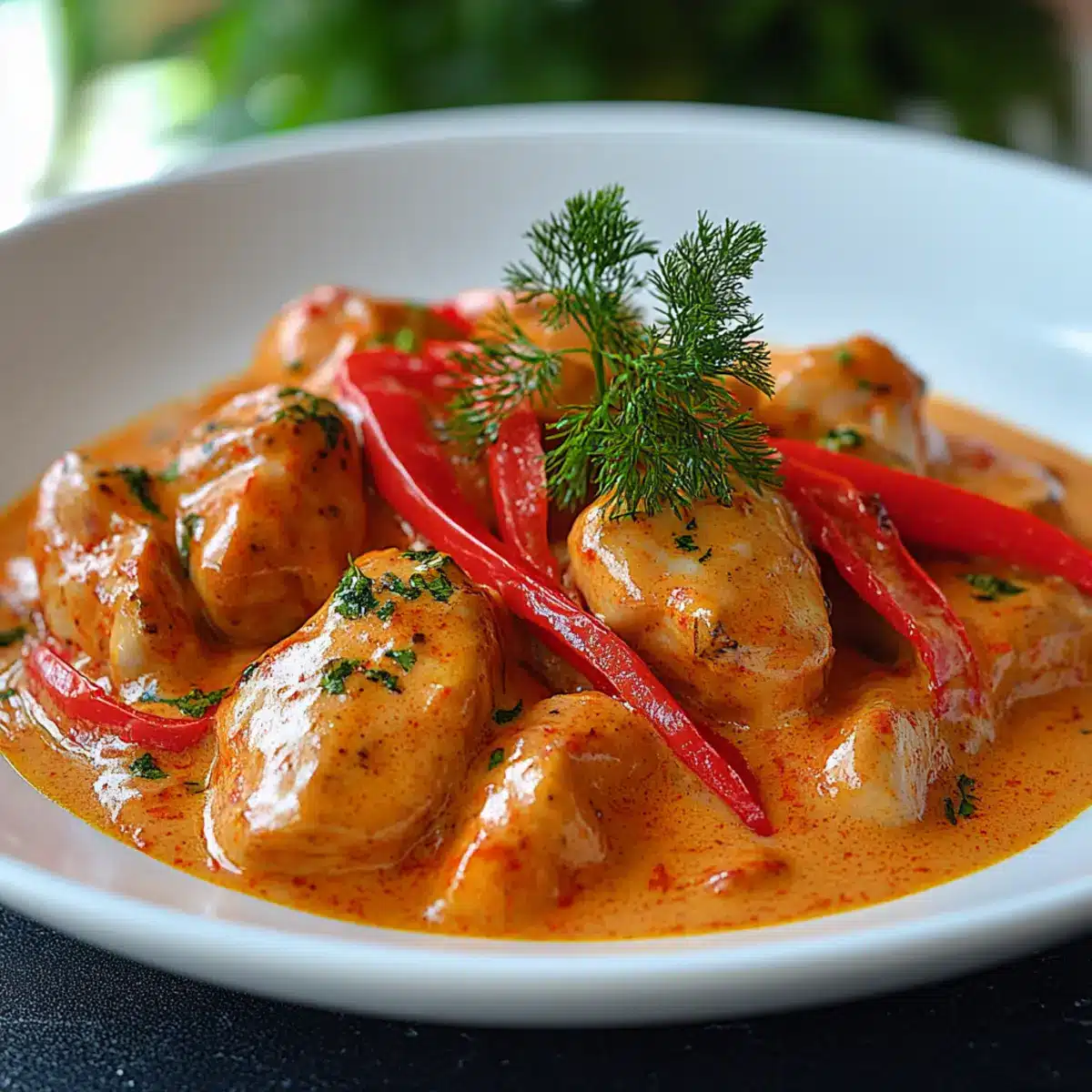 Paprika-Sahne-Hähnchen – Schritt 3