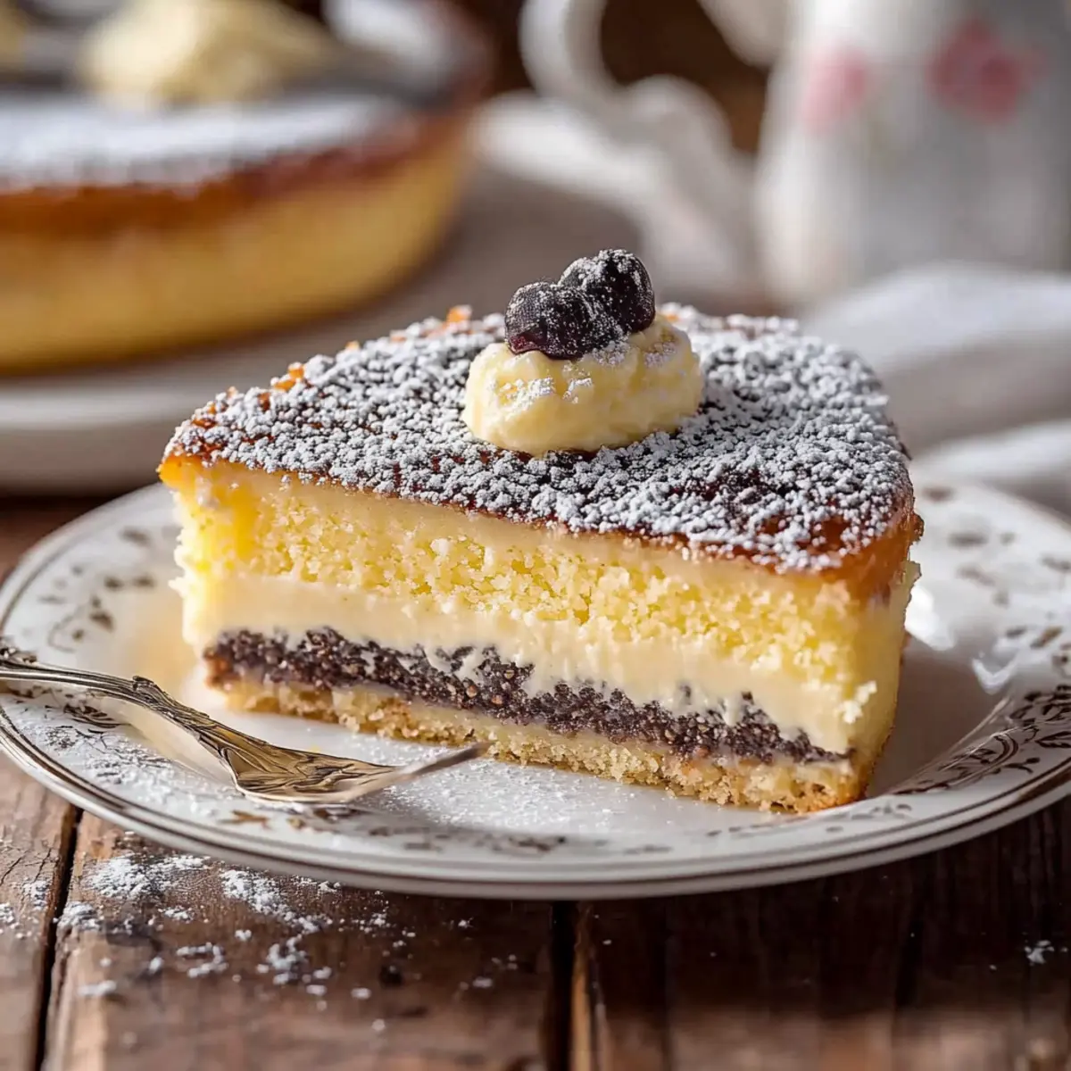 Mohnkuchen mit Pudding und Schmand – Schritt 3