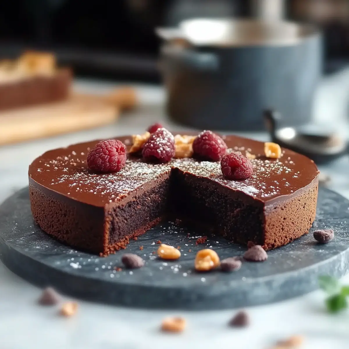 Schoko Dattelkuchen ohne Zucker – Endergebnis