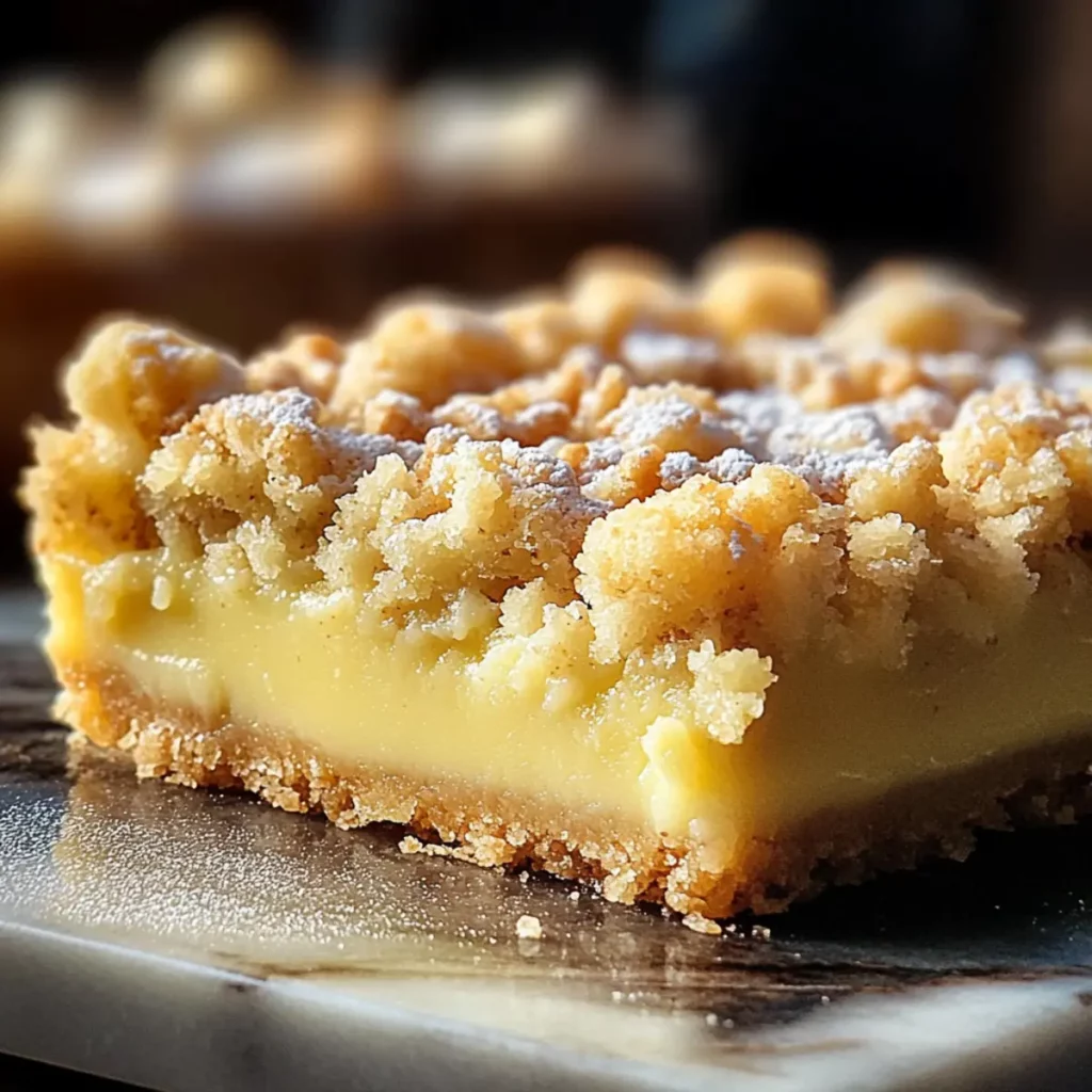 Streuselkuchen mit Pudding vom Blech