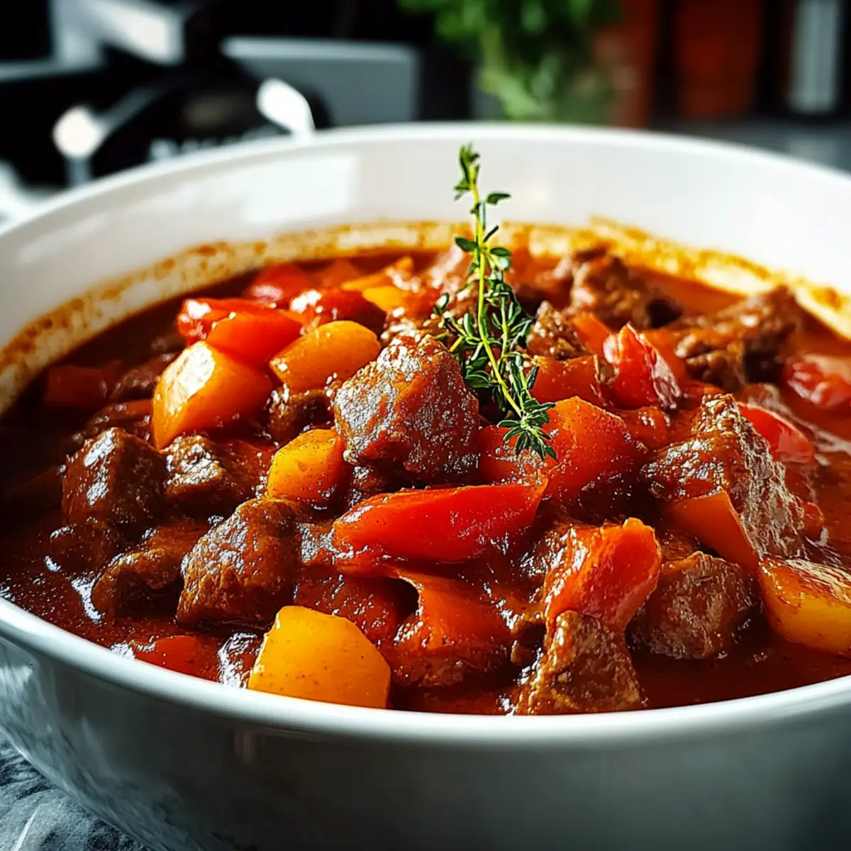 Ungarisches Paprika Gulasch – Zubereitung