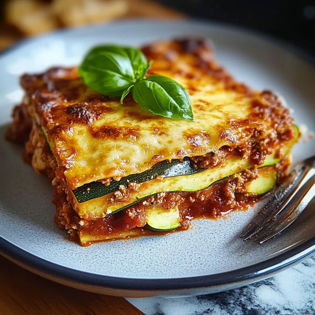 Zucchini Lasagne Rezept – Endergebnis
